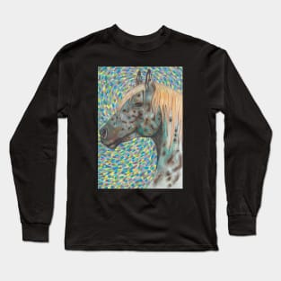 Beautiful appaloosa horse with lots of colors Long Sleeve T-Shirt